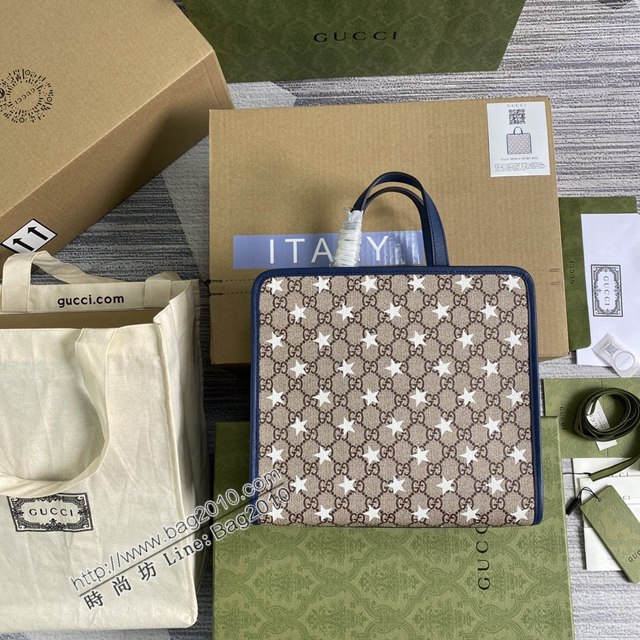Gucci新款女包 古馳GG系列2021新款兒童托特購包購物袋 Gucci方形復古手提袋肩背包 605614  ydg3225
